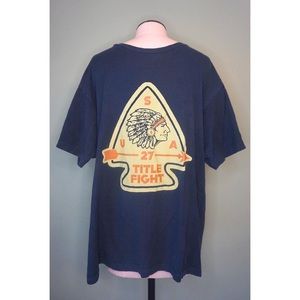 TITLE FIGHT Navy Arrowhead Pop Punk Band Shirt